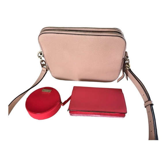 Kate Spade By The Pool Camera Bag,flamingo coin purse and wallet included. - Picture 7 of 17